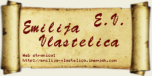 Emilija Vlastelica vizit kartica
